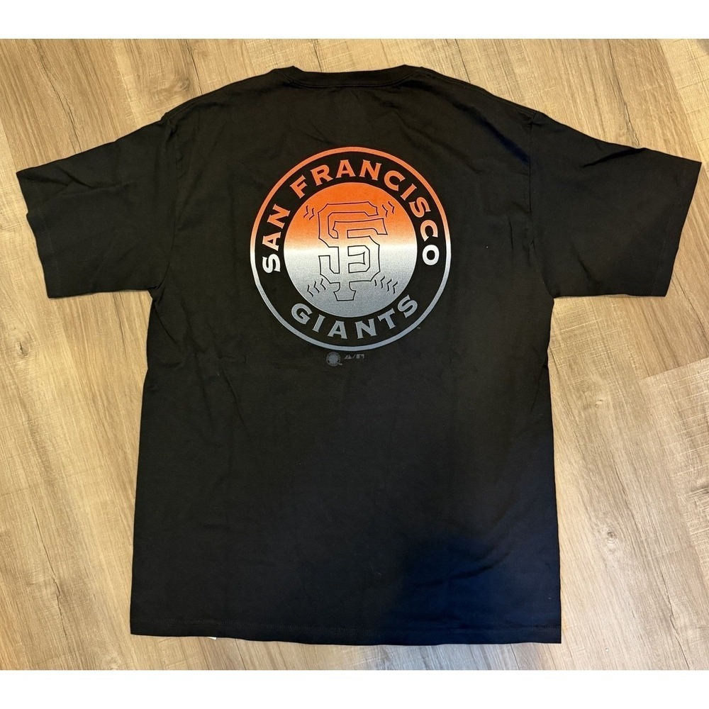 Majestic San Francisco Giants MLB Shirt Black Size L Baseball Official
